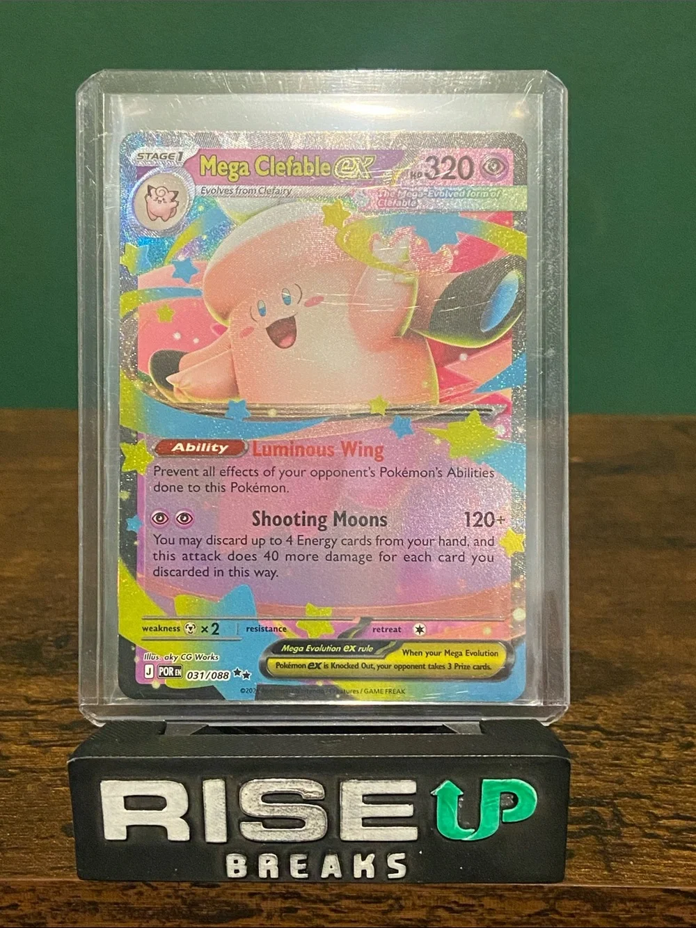 Pokemon Mega Evolution Perfect Order Mega Clefable EX Holo #31/88